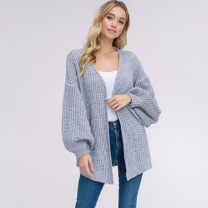 Gray Cloud Cardigan